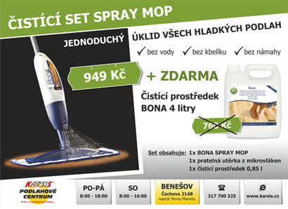 Čistící set BONA Spray mop